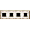 FD01344MAOB Рамка Vintage Porcelain Brown LYS / Золото 4-постовая Fede