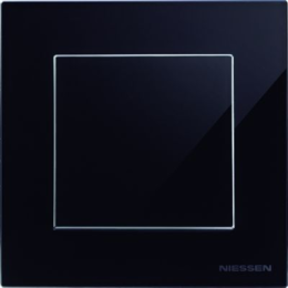 8571 CN Рамка Sky Черное стекло 1-постовая ABB