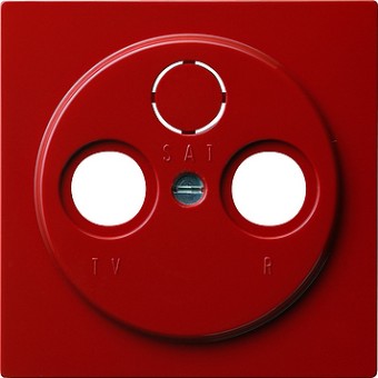 086943 Накладка антенной розетки Красный Gira S-color