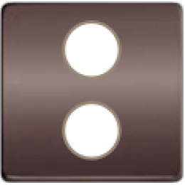 FD04316GR-A TV/SAT Монтажная плата для механизмов с двумя коннекторами бежевый, цвет Graphite FEDE