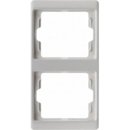 13230069 Рамка Arsys Полярная белизна с блеском 2-постовая вертикальная Berker