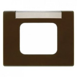 11770001 Центральная панель для AMP-ACO с полем для надписи цвет: коричневый, с блеском Arsys Berker