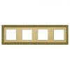 FD01224OB Рамка San Sebastian Bright Gold 4-постовая Fede