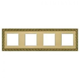 FD01224OB Рамка San Sebastian Bright Gold 4-постовая Fede