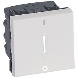 077052 Mosaic Выключатель 20A 2 полюсный с индикацией Legrand