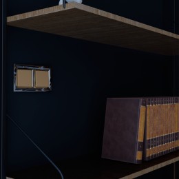 W1110011 Выключатель одноклавишный (шампань) Antik Werkel a050869