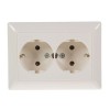 AS5020U EcoProfi Бежевый Розетка 2-я с/з литая Jung AS серия