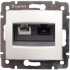 770280 Valena Розетка двойная комп.(RJ45) 1-ая 5 кат UTP + ТЛФ 1-ая (RJ11) Legrand