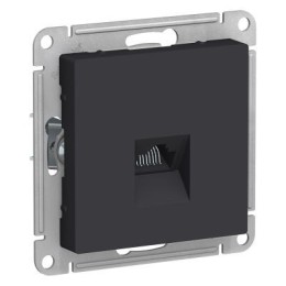 ATN001083 Atlasdesign Розетка компьютерная RJ45, кат. 5Е, механизм, Карбон Schneider Electric