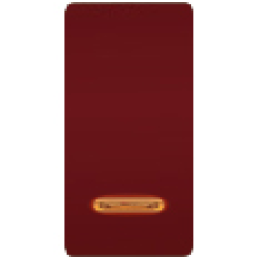 FD04313RW Клавиша узкая с подсветкой, цвет red wine FEDE