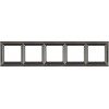 EPD485AN Рамка ECO Profi Deco Антрацит 5-постовая гор/верт. Jung
