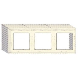 FD01503BD Рамка для накладного монтажа Roma WHITE DECAPE 3-постовая Fede