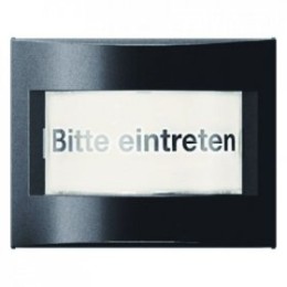 13457006 Накладка информационного светового сигнала с 5 надписями цвет: антрацит, матовый K.1 Berker