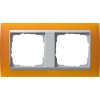 021269 Рамка Event Янтарный / Алюминий 2-постовая Gira