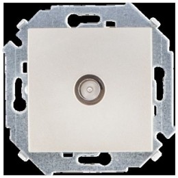 1591475-034 Розетка TV одиночная, винтовой зажим, шампань Simon 15