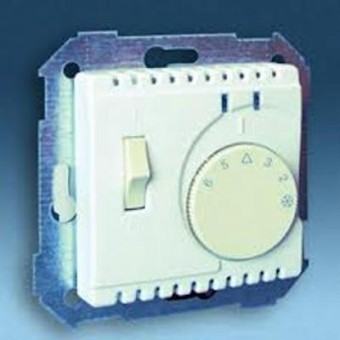 82504-30 Термостат с датчиком в пол (зондом), с выключателем - контроль отопления, S82, S82N, S82 Detail, бел Simon