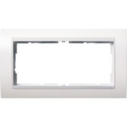 1002803 Рамка без перегородки Event Белый глянец 2-постовая Gira