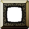 0211672 Рамка Classix Art Латунь / Черный 1-постовая Gira