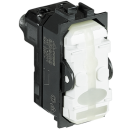 LN4004 LivingLight Переключатель промежуточный с механическими клеммами, размер 1 модуль, без клавиши Bticino