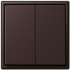 LC9954320J Les Couleurs® Le Corbusier Клавиша для двухклавишного выключателя terre d‘ombre brulee 59 Jung