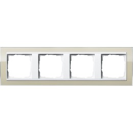 0214773 Рамка Event Clear Песочный / Белый 4-постовая Gira