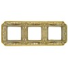 FD01364OP Рамка Firenze Gold White Patina 4-постовая Fede