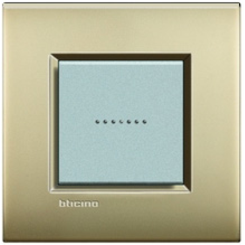 LNE4802OF Рамка LivingLight Air Золото матовое 2-модульная Bticino