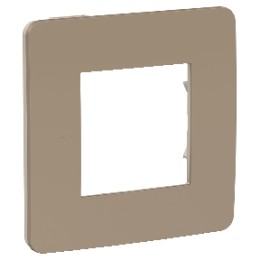 NU280227 Рамка Unica Studio Color Песочный / Бежевый 1-постовая Schneider Electric