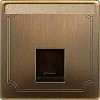 MTN466443 Центр.плата для розетки schneider electric,1п античная латунь Merten