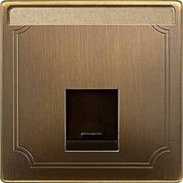 MTN466443 Центр.плата для розетки schneider electric,1п античная латунь Merten