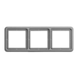 CD583WUGR Рамка CD Ударопрочная Серый 3-постовая Jung