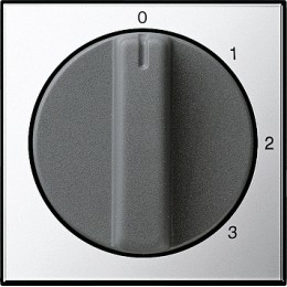 0669605 Накладка с ручкой для трехступенчатого переключателя Хром Хром Gira