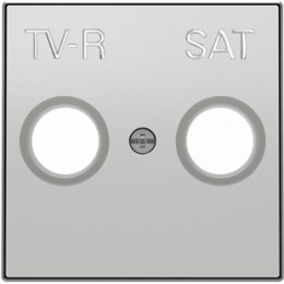 8550.1 PL Накладка для TV-R/ SAT розетки серебряный, ABB