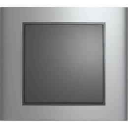 10113004 Рамка B.3 Алюминий / Антрацит 1-постовая Berker