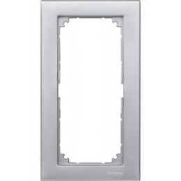 MTN488860 Рамка M-Plan Алюминий 2-постовая Merten