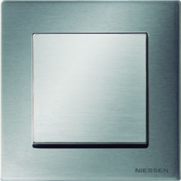 8571 AI Рамка Sky Нержавеющая сталь 1-постовая ABB