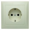 47228982 Штепсельная розетка SCHUKO с крышкой цвет: белый, с блеском S.1 Berker