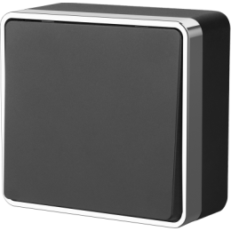 WL15-01-01 Выключатель одноклавишный Gallant (черный/хром) Gallant Werkel a041688