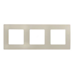 672513 Рамка Etika Слоновая кость 3-постовая Legrand