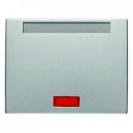 14157103 Клавиша в комплекте с 5 линзами и полем для надписи цвет: алюминий K.5 Berker