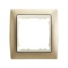 82714-34 Рамка декоративная, 1 пост, Simon 82, шампань-слоновая кость