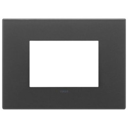 22653.73 Рамка Eikon EXE Черный матовый 3-модульная Vimar
