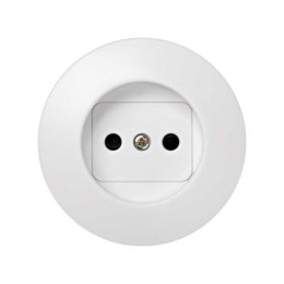 88040-60 Накладка с защитными шторками на розетку двухполюсную без заземляющего контакта, Simon 88, белый