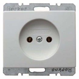 6161150069 Штепсельная розетка без защитного контакта цвет: полярная белизна, с блеском Arsys Berker