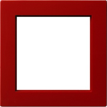 028243 Промежуточная рамка для приборов с накладкой 50*50 мм Красный Gira S-color
