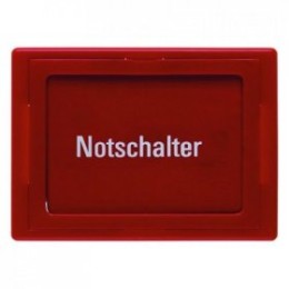 12970000 Центральная панель со стеклянным диском, клавишей и клейкими полосками для надписей цвет: красный, с блеском Arsys Berker