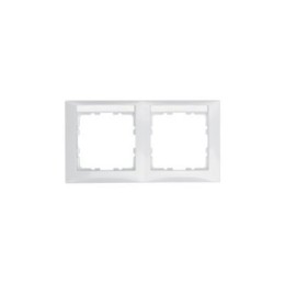 10228919 Рамка с полем для надписей S.1 Полярная белизна с блеском 2-постовая Berker