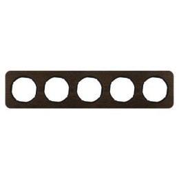 10152354 Рамка R.1 Дуб/черный 5-постовая Berker