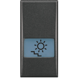 HS4921LB Axolute Клавиши с подсвечиваемыми символами для выключатель в дизайне AXIAL - 1 модуль, подсветка лестницы Bticino