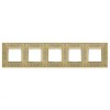 FD01415OB Рамка Granada Bright Gold 5-постовая Fede